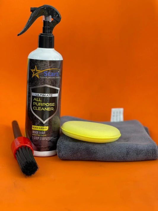 4 IN 1 All Purpose Cleaner With Microfiber , Detailing Brush & Applicator Pad