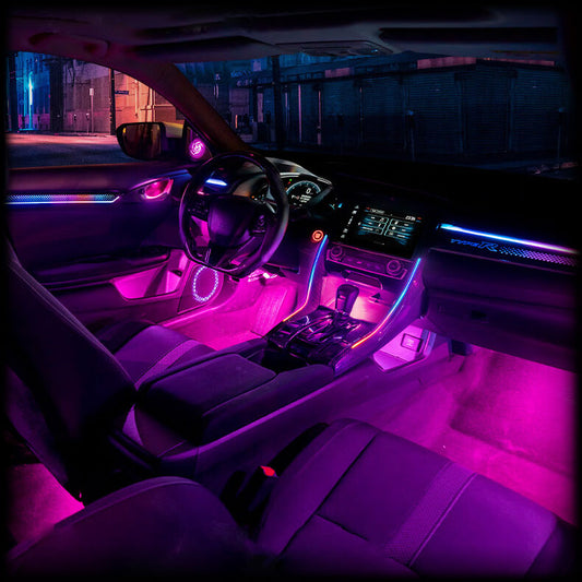 Car Atmosphere Light Application Control Bluetooth | RGB | Music Control | Interior Light